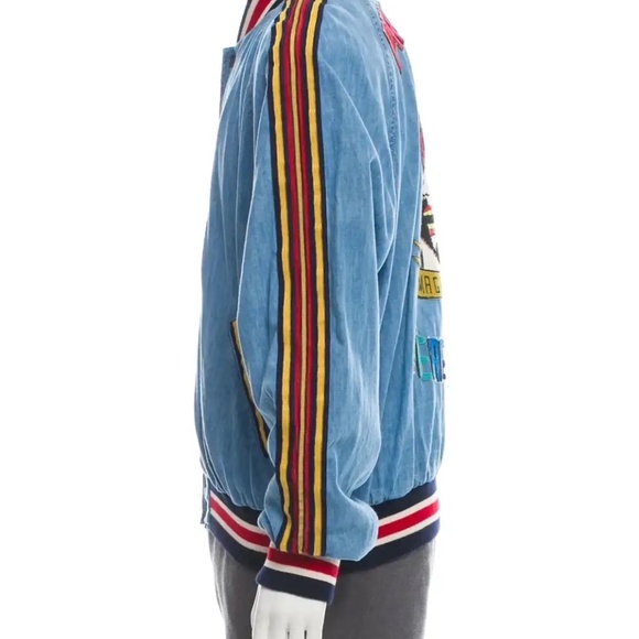 Gucci - Privilegium Perpetuum "Zoltar" - Denim Chambray Bomber Jacket Size 44/S - Picture 15 of 16